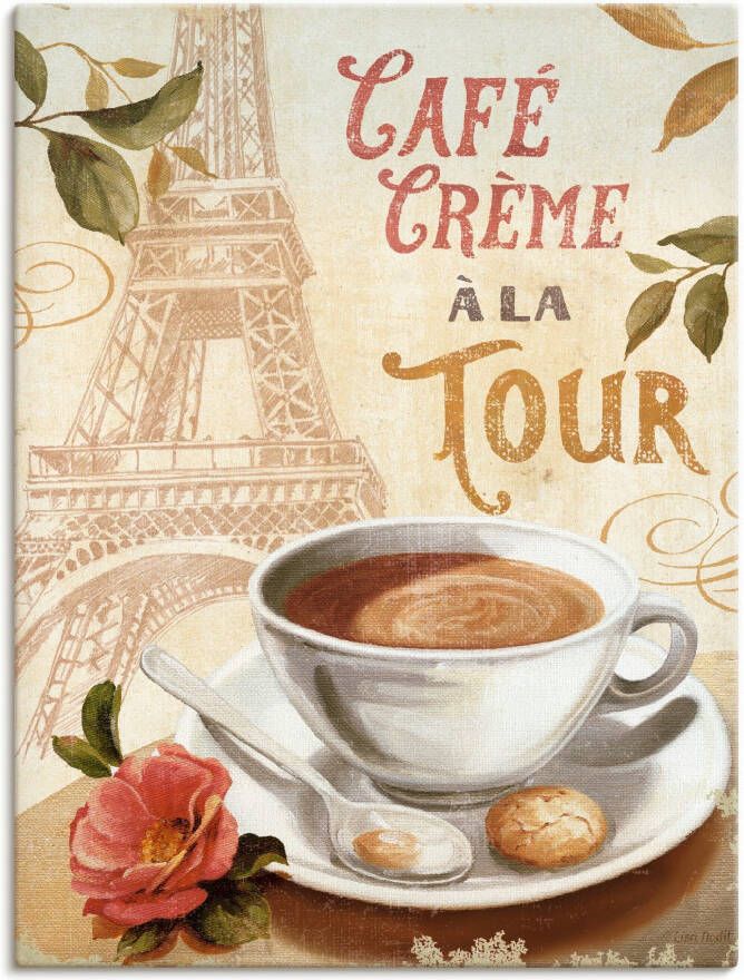 Artland Artprint Koffie in Europa III als artprint op linnen muursticker of poster in verschillende maten