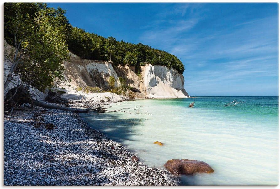 Artland Artprint Krijtrotsen op het eiland Rügen III als artprint van aluminium artprint voor buiten artprint op linnen poster in verschillende maten. maten - Foto 3