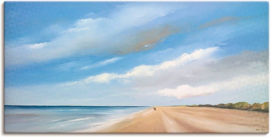 Artland Artprint op linnen Langs het strand III