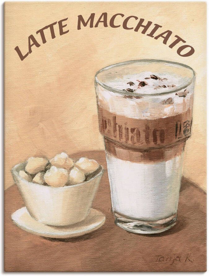 Artland Artprint Latte macchiato als artprint op linnen poster muursticker in verschillende maten - Foto 4