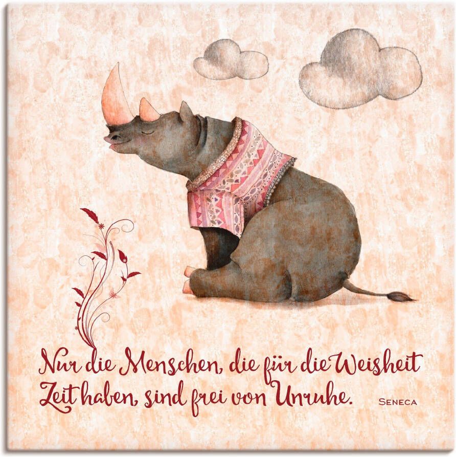 Artland Artprint op linnen Levenswijsheid tijd - Foto 5