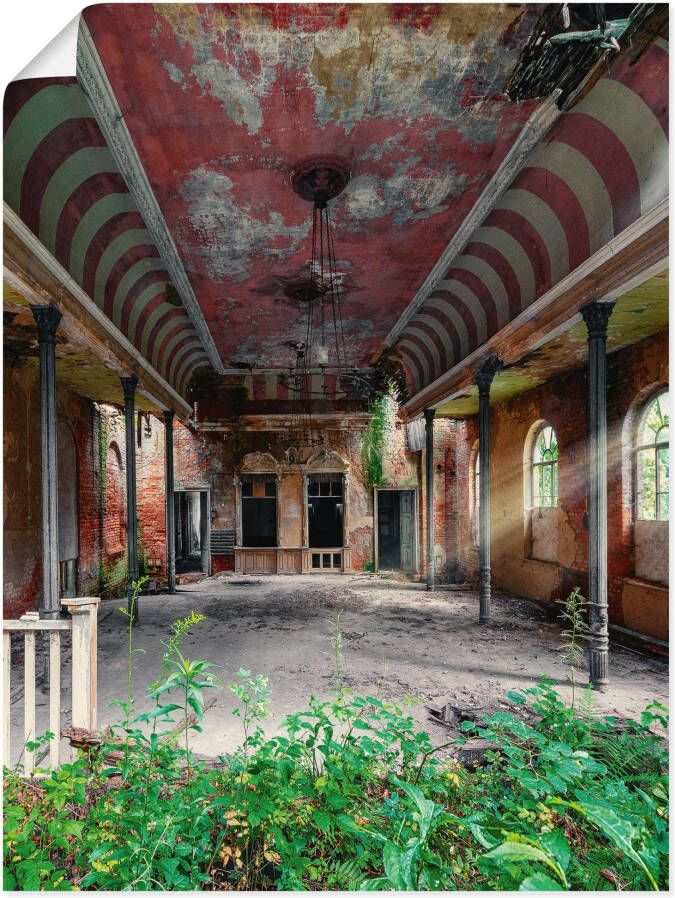 Artland Artprint Lost Place danszaal balzaal als artprint van aluminium artprint voor buiten artprint op linnen poster in verschillende maten. maten - Foto 6