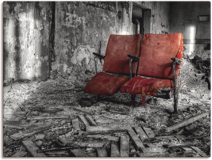 Artland Artprint op linnen Lost Place samen
