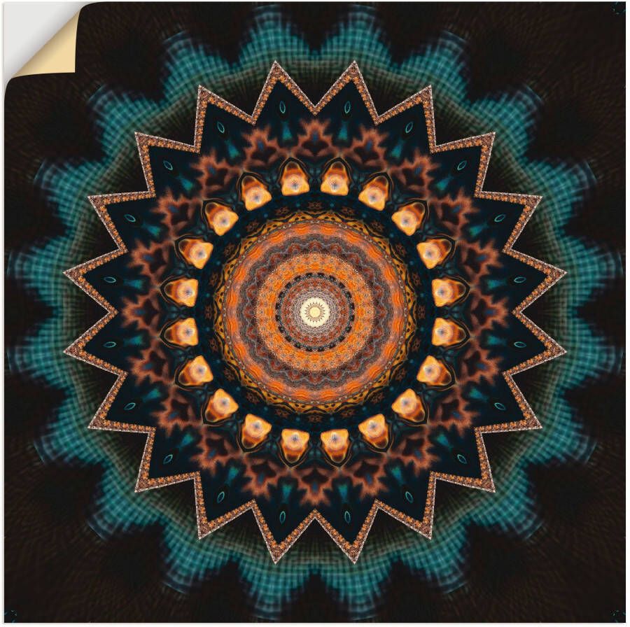 Artland Artprint Mandala kosmisch bewustzijn als artprint van aluminium artprint voor buiten artprint op linnen poster muursticker