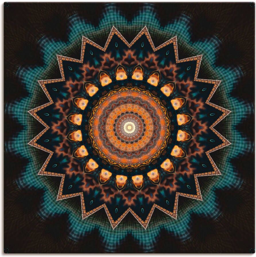 Artland Artprint Mandala kosmisch bewustzijn als artprint van aluminium artprint voor buiten artprint op linnen poster muursticker - Foto 3