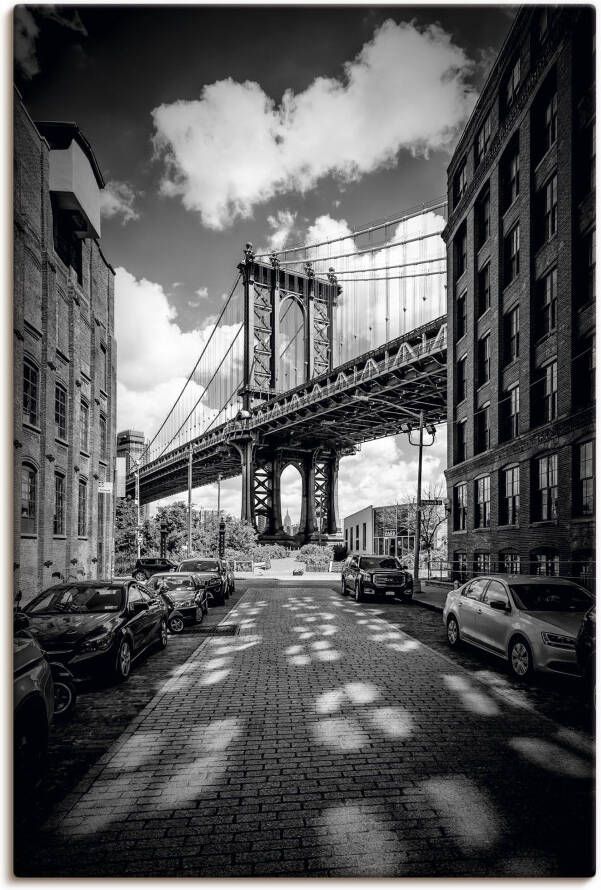 Artland Artprint Manhattan Bridge in Brooklyn New York als artprint op linnen poster in verschillende formaten maten - Foto 5