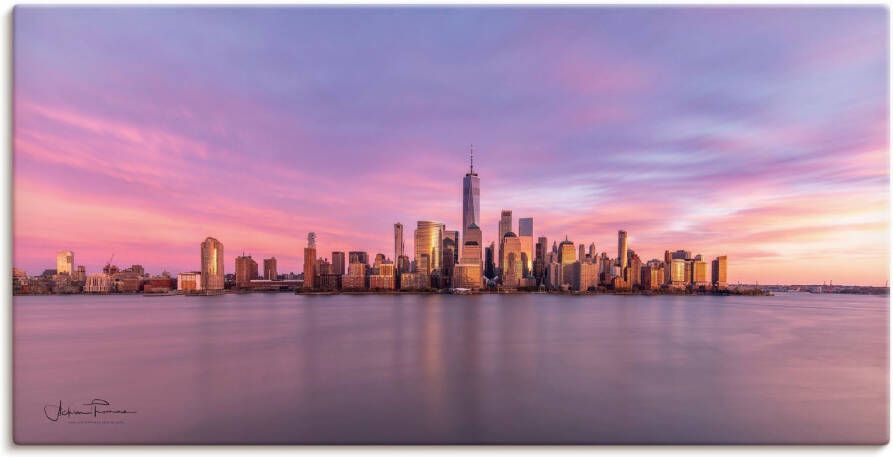 Artland Artprint Manhattan skyline als artprint van aluminium artprint voor buiten artprint op linnen in verschillende maten - Foto 4