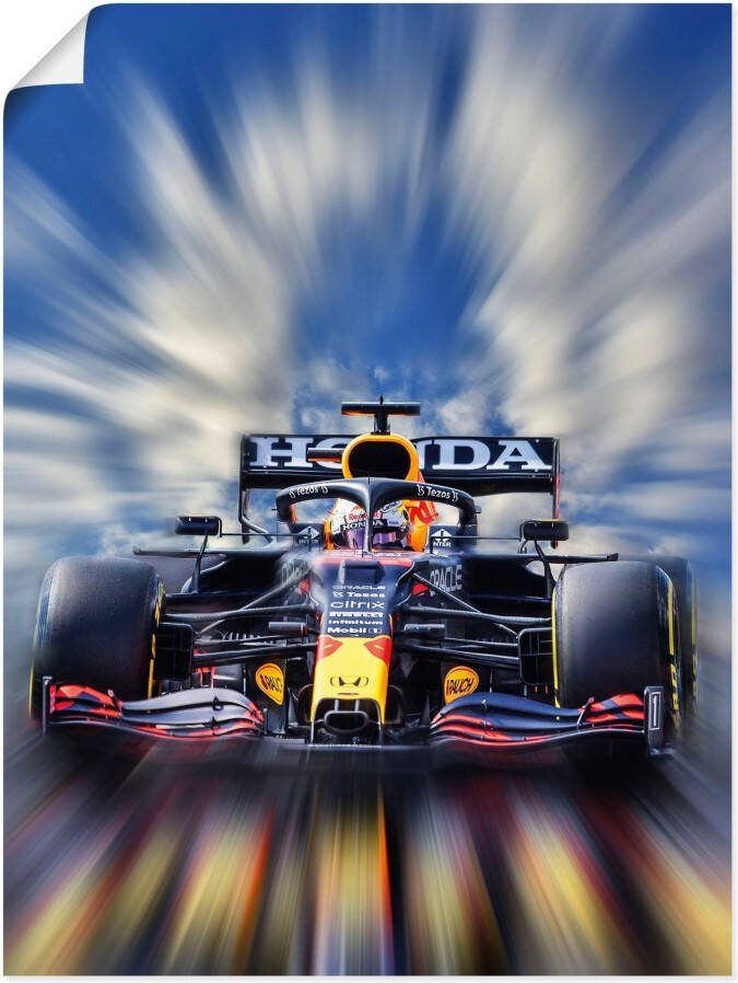 Artland Artprint Max Verstappen wereldkampioen Formule 1 als artprint van aluminium artprint voor buiten artprint op linnen poster muursticker - Foto 5