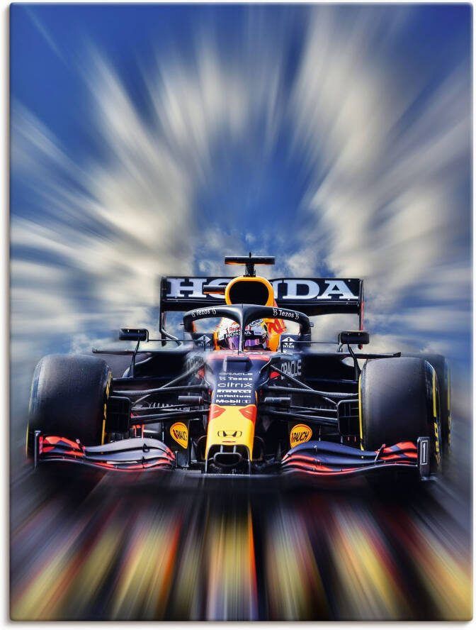 Artland Artprint Max Verstappen wereldkampioen Formule 1 als artprint van aluminium artprint voor buiten artprint op linnen poster muursticker - Foto 5