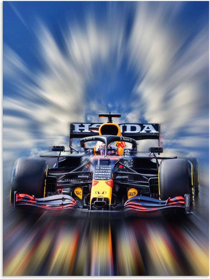 Artland Artprint Max Verstappen wereldkampioen Formule 1 als artprint van aluminium artprint voor buiten artprint op linnen poster muursticker - Foto 8