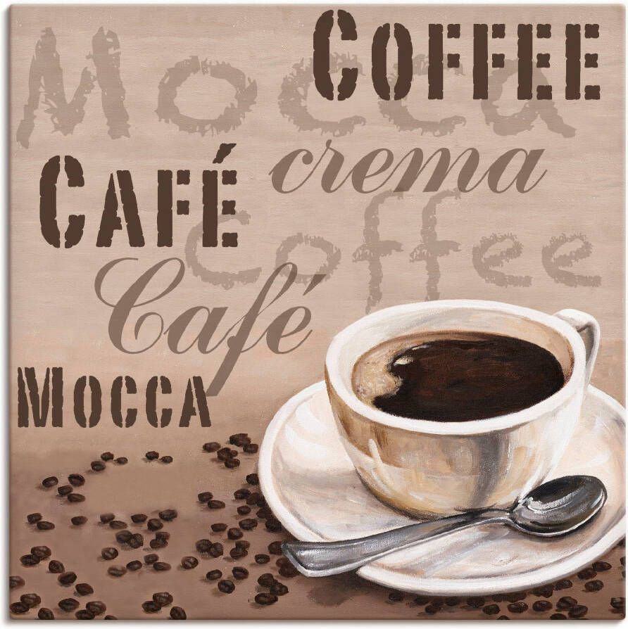 Artland Artprint Mocca Koffie als artprint op linnen in verschillende maten - Foto 4