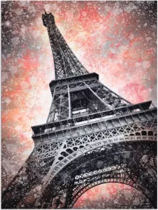 Artland Artprint Modern Art Eiffeltoren in vele afmetingen & productsoorten artprint van aluminium artprint voor buiten artprint op linnen poster muursticker wandfolie ook geschikt voor de badkamer (1 stuk)