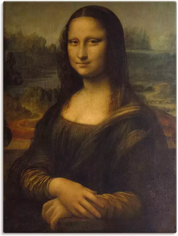 Artland Artprint Mona Lisa. Omstreeks 1503 als artprint op linnen poster in verschillende formaten maten - Foto 7