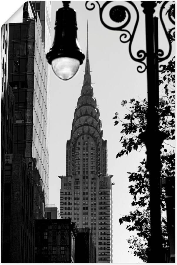 Artland Artprint New York Chrysler Building als artprint van aluminium artprint voor buiten poster in diverse formaten - Foto 6