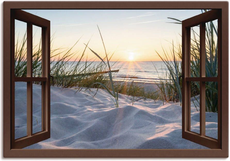 Artland Artprint Oostzeestrand door het raam - Foto 6
