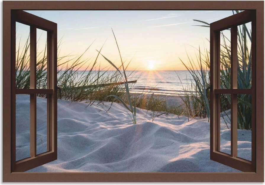 Artland Artprint Oostzeestrand door het raam - Foto 7