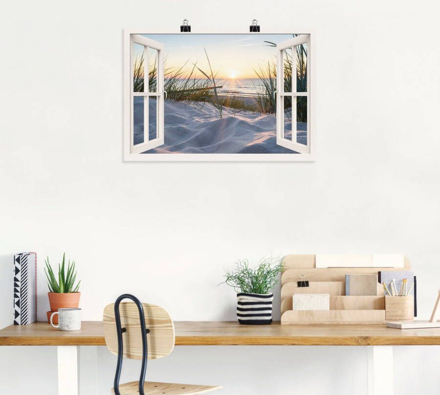 Artland Artprint Oostzeestrand door het raam - Foto 5