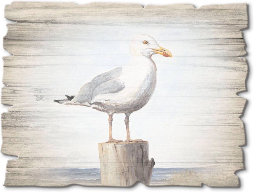 Artland Artprint op hout Meeuw - Foto 6