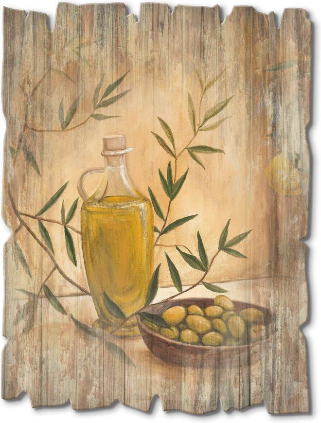 Artland Artprint op hout Olijven en citroenen - Foto 4