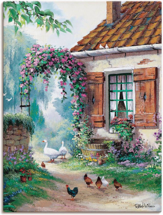 Artland Artprint op linnen De boerderij - Foto 6