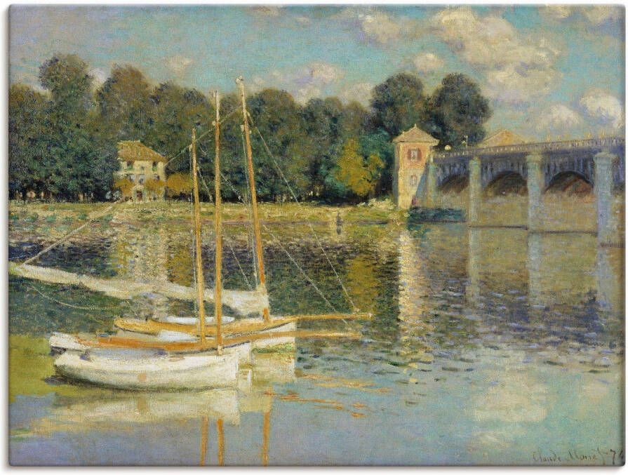 Artland Artprint op linnen De brug van Argenteuil. 1874