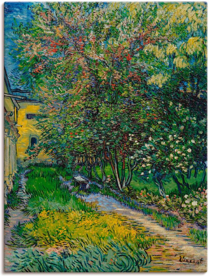 Artland Artprint op linnen De tuin van het St. Paul ziekenhuis