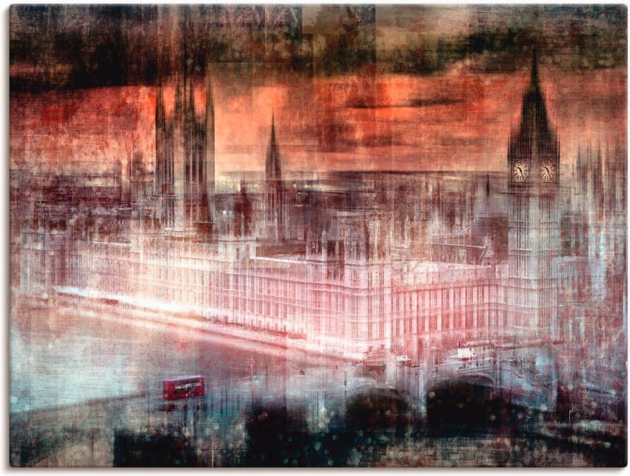 Artland Artprint op linnen Digitale kunst Londen Westminster II - Foto 3