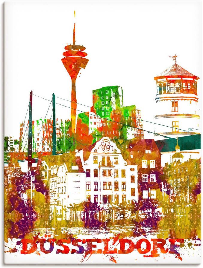 Artland Artprint op linnen Düsseldorf grafisch