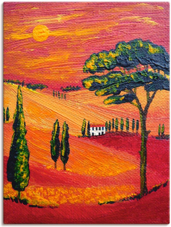 Artland Artprint op linnen Ergens in de Toscane gespannen op een spieraam - Foto 3