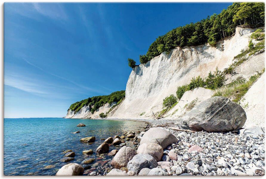 Artland Artprint op linnen Krijtrotsen op het eiland Rügen 2 - Foto 3