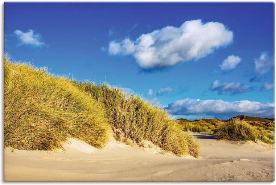 Artland Artprint op linnen Landschap met duinen eiland Amrum - Foto 4