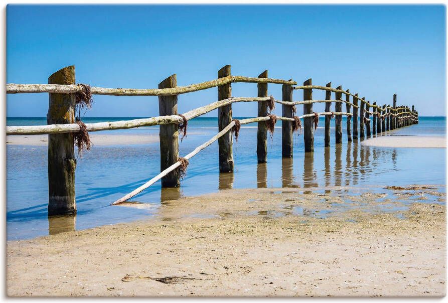 Artland Artprint op linnen Oostzeekust op Fischland-Darß - Foto 3