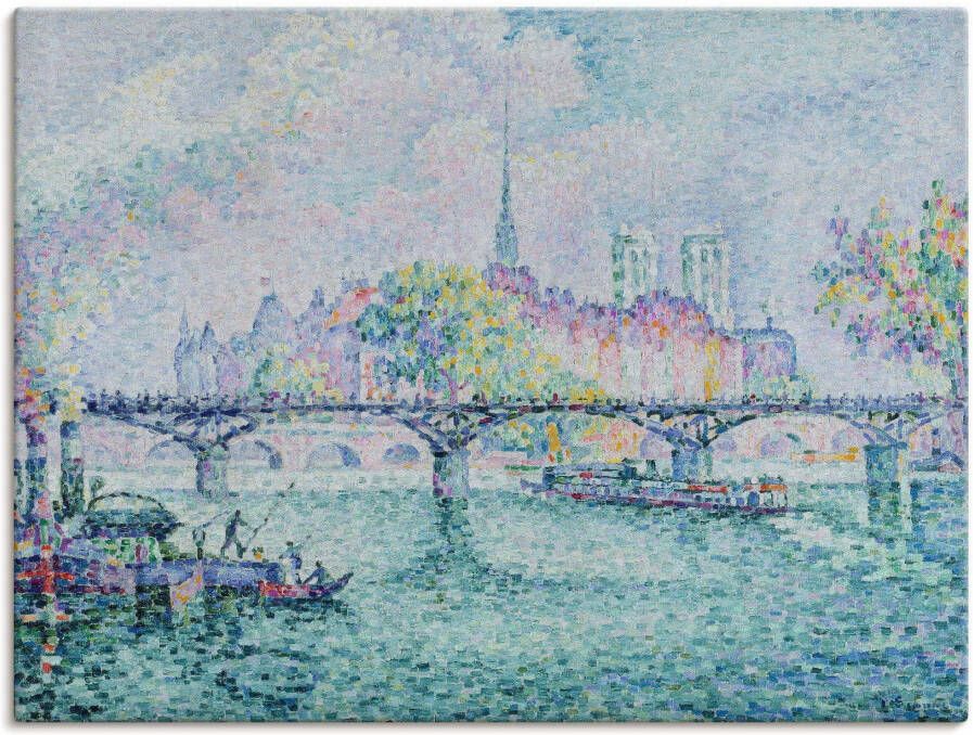 Artland Artprint op linnen Parijs blik op Ile de la Cité. 1913 - Foto 1