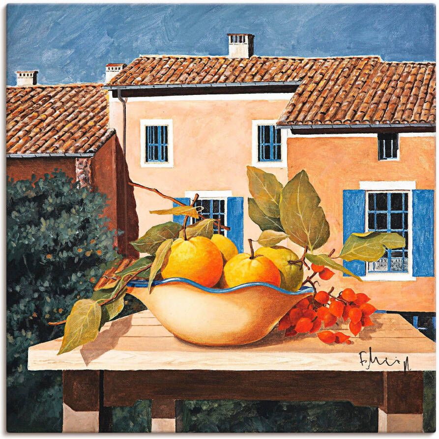 Artland Artprint op linnen Mediterraan wonen gespannen op een spieraam - Foto 5