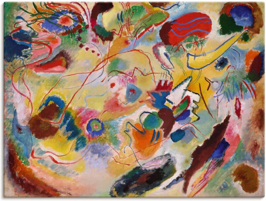 Artland Artprint op linnen Studie compositie VII gespannen op een spieraam - Foto 6