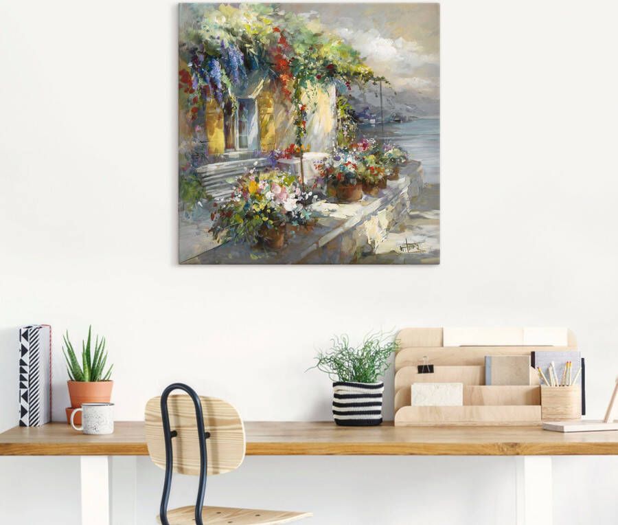 Artland Artprint op linnen Veranda aan het meer - Foto 6