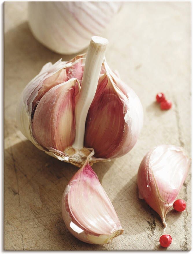 Artland Artprint op linnen Vers uit de knoflookbol gespannen op een spieraam - Foto 6