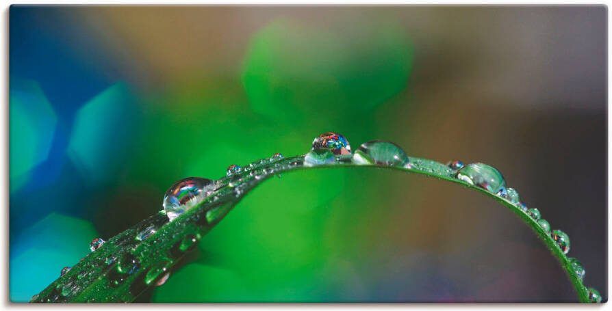 Artland Artprint op linnen Waterdruppels IV