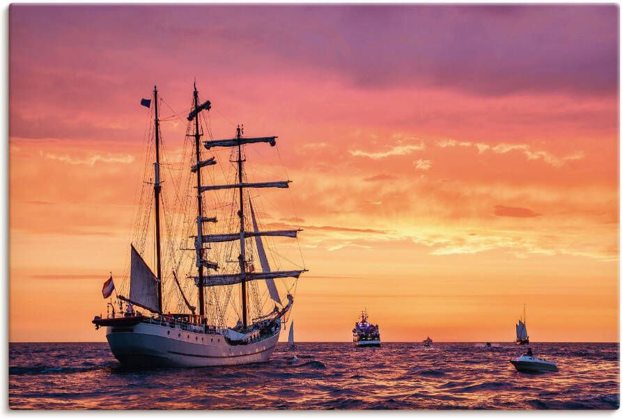 Artland Artprint op linnen Zeilboten Hanse Sail in Rostock I - Foto 5