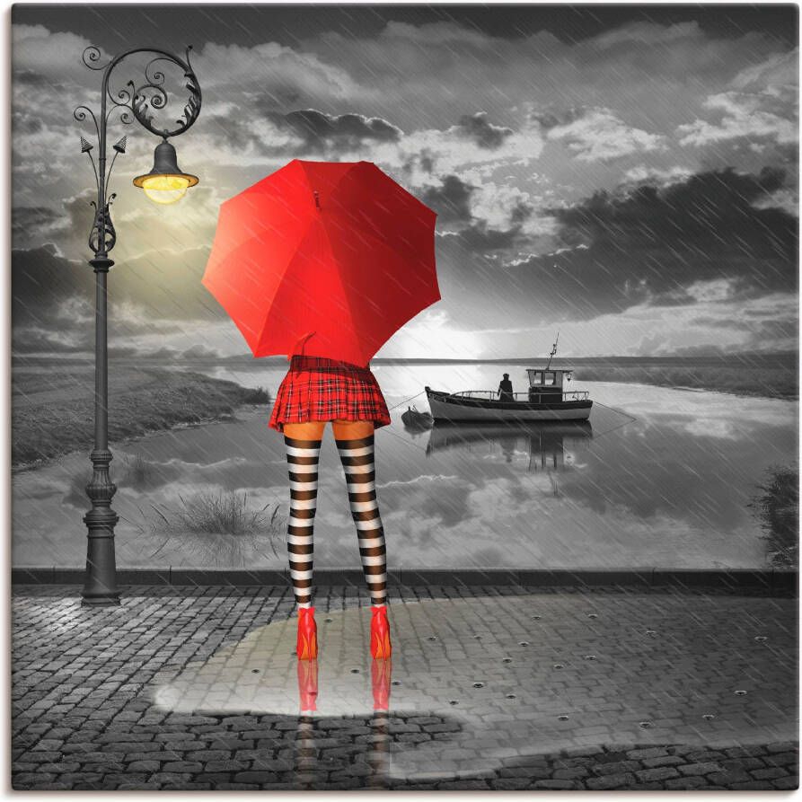 Artland Artprint op linnen Zonnige uitzichten gespannen op een spieraam - Foto 5