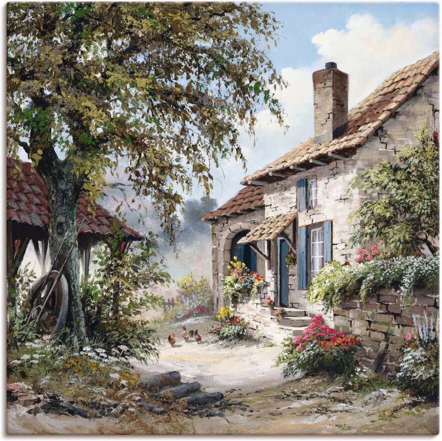 Artland Artprint Opa's huis als artprint op linnen muursticker in verschillende maten - Foto 4