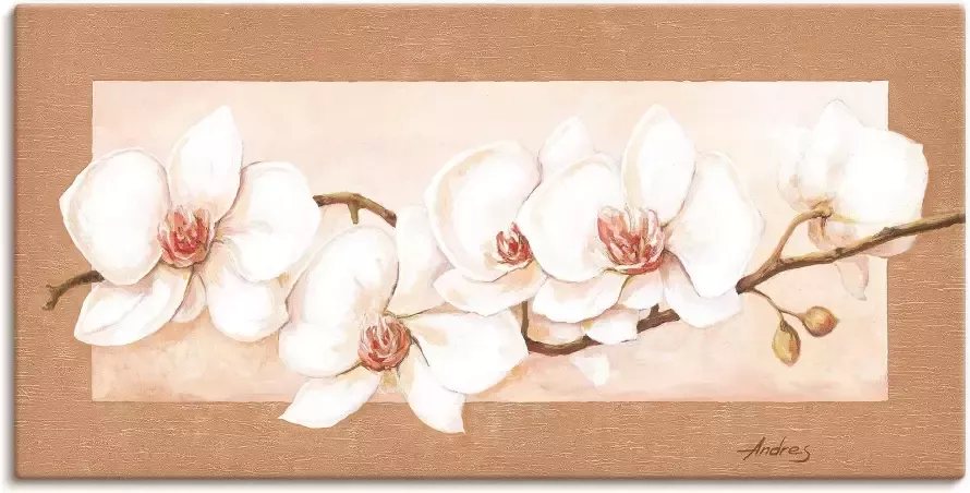 Artland Artprint Orchideeëntak in vele afmetingen & productsoorten artprint van aluminium artprint voor buiten artprint op linnen poster muursticker wandfolie ook geschikt voor de badkamer (1 stuk)