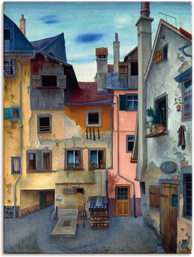 Artland Artprint Oude huizen in Lindau als artprint op linnen poster in verschillende formaten maten - Foto 5