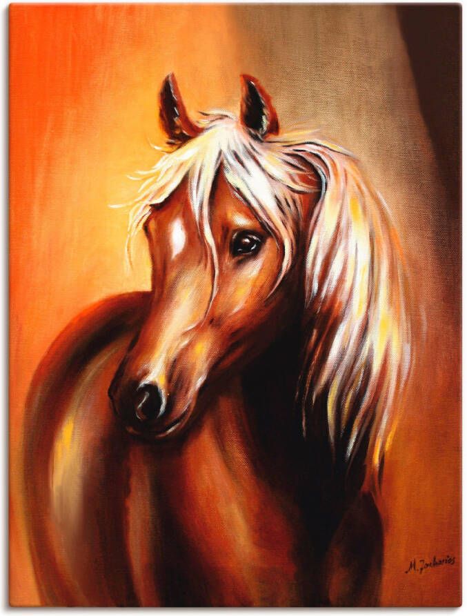 Artland Artprint op linnen Paard fantasie