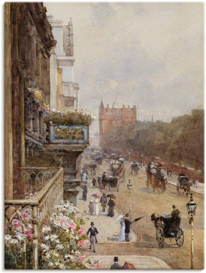 Artland Artprint op linnen Piccadilly London. 1894