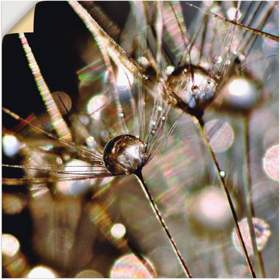 Artland Artprint Pluizenbol abstract als artprint op linnen poster muursticker in verschillende maten - Foto 4