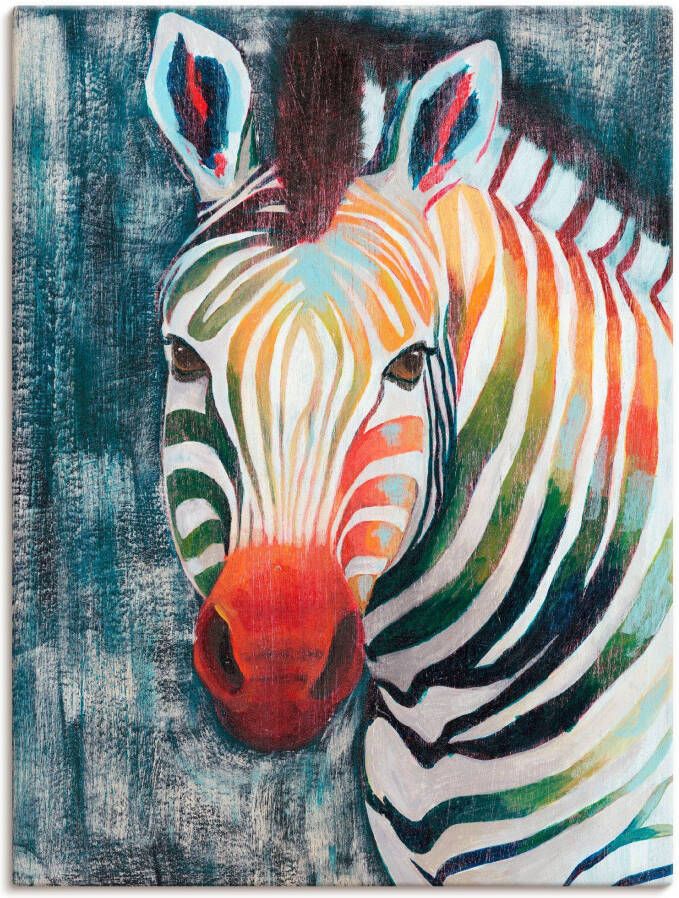 Artland Artprint Prisma zebra II als artprint op linnen poster in verschillende formaten maten - Foto 1