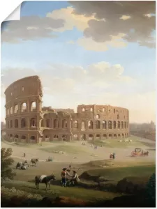Artland Artprint Rome uitzicht op het Colosseum in vele afmetingen & productsoorten artprint van aluminium artprint voor buiten artprint op linnen poster muursticker wandfolie ook geschikt voor de badkamer (1 stuk)