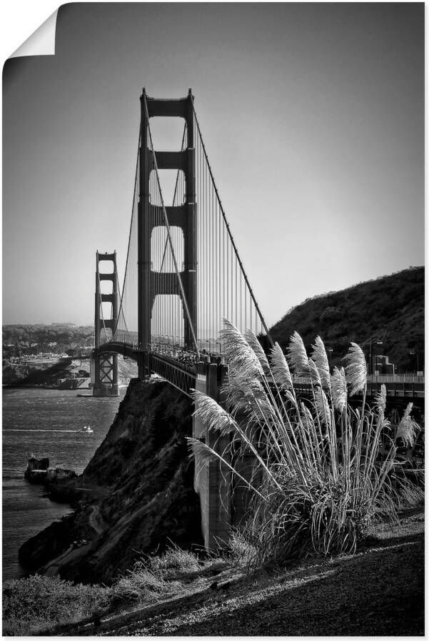 Artland Artprint San Francisco Golden Gate Bridge als artprint op linnen poster in verschillende formaten maten - Foto 3