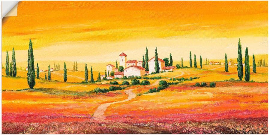 Artland Artprint Schitterend Toscaans landschap als artprint van aluminium artprint voor buiten artprint op linnen poster muursticker - Foto 4